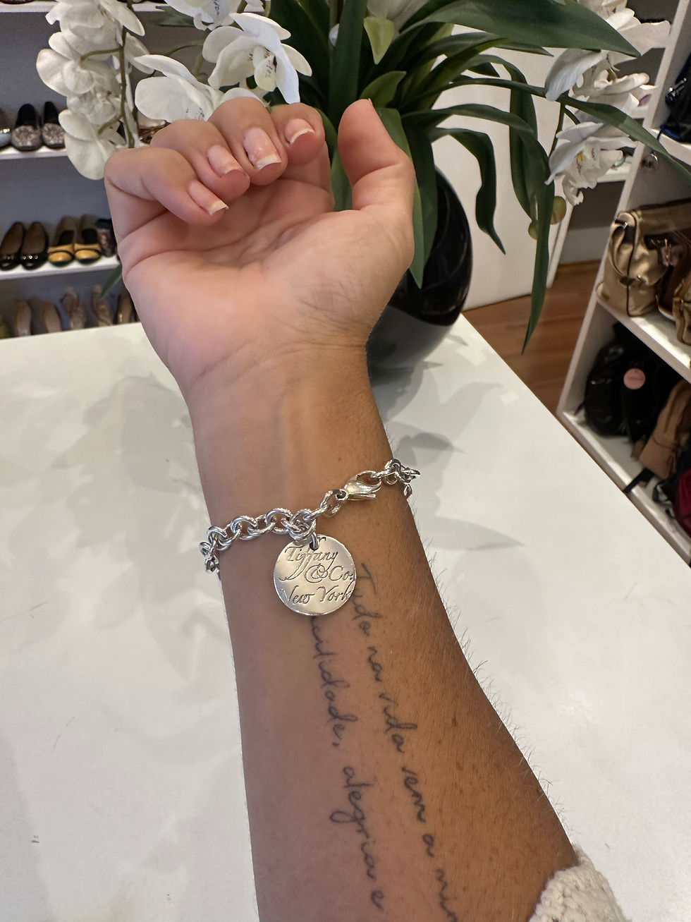 Miniatura: Pulseira Tiffany&Co Elos tag round Way Notes ✅️