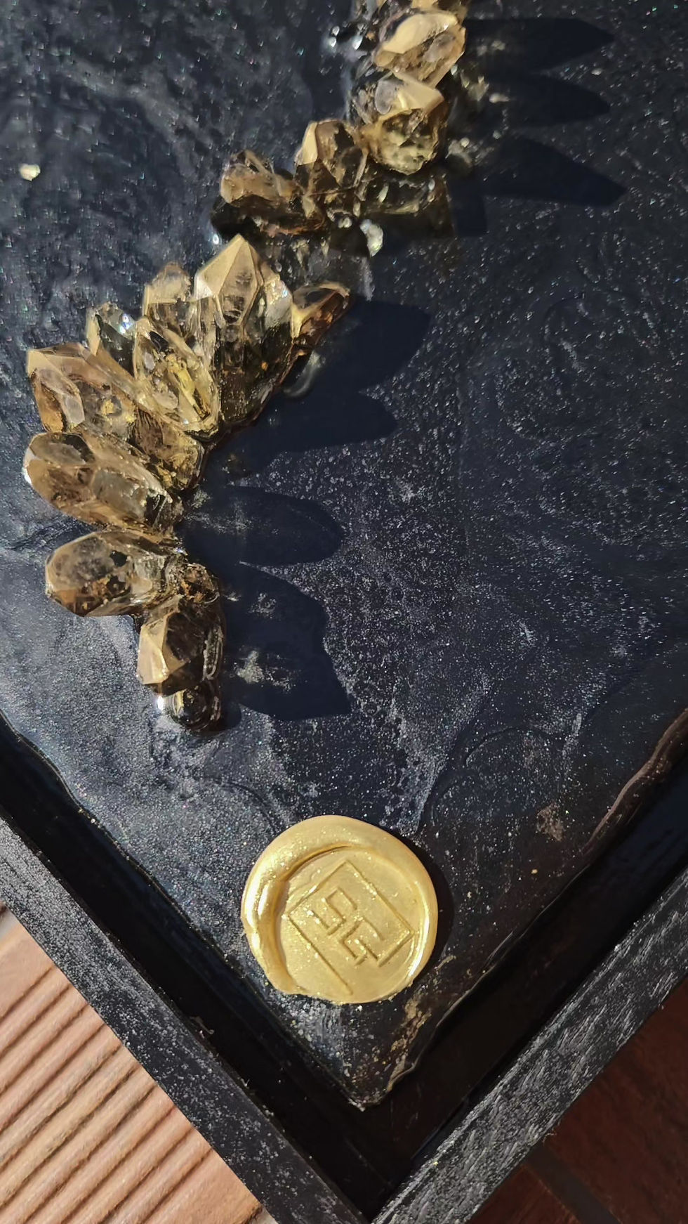 Miniature : Chemin Lunaire - tableau abstrait résine