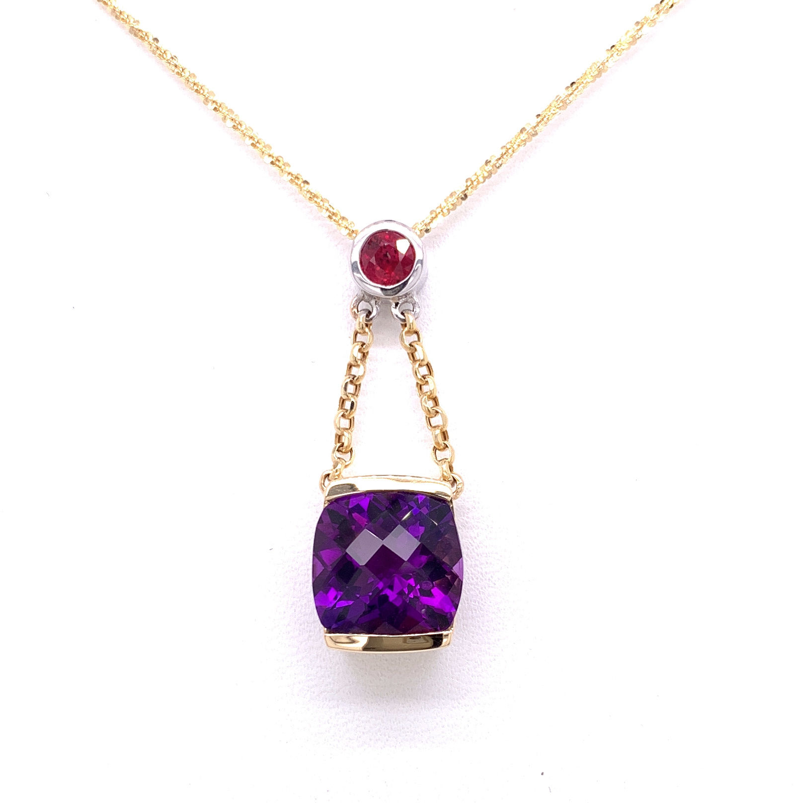 Amethyst & Ruby Necklace