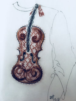 Violon - encolure/zip - 11 €