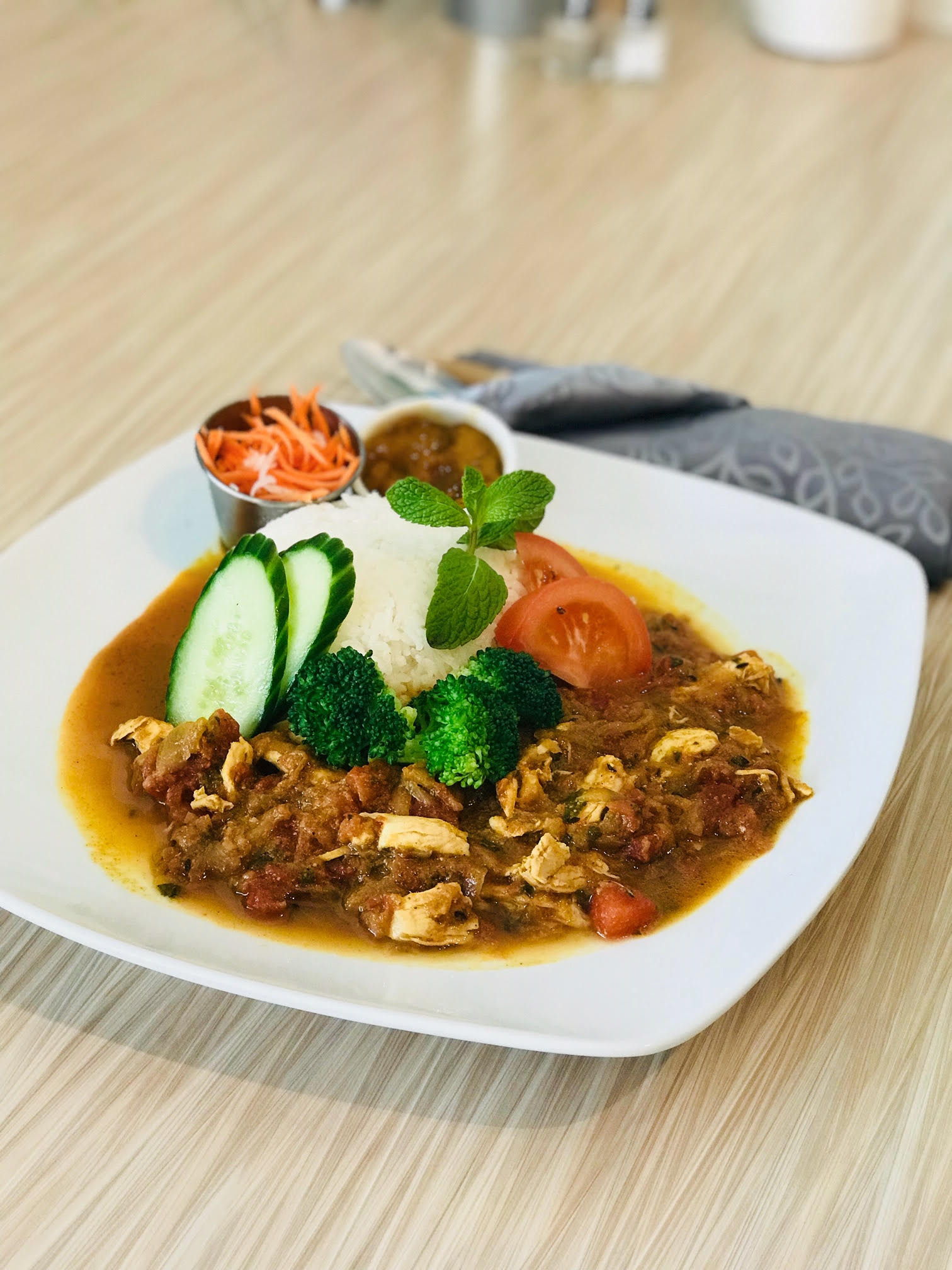 Arranged Food and Objects