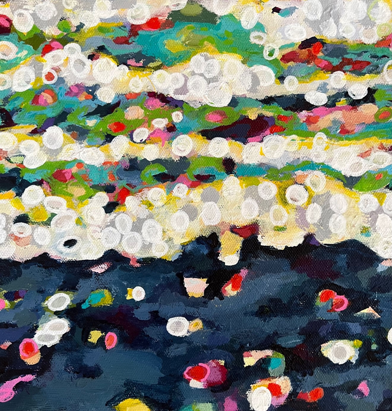 "View from the Hotel Swimming Pool" 10"x10"