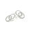 Thumbnail: Double Hoop Silver Earrings