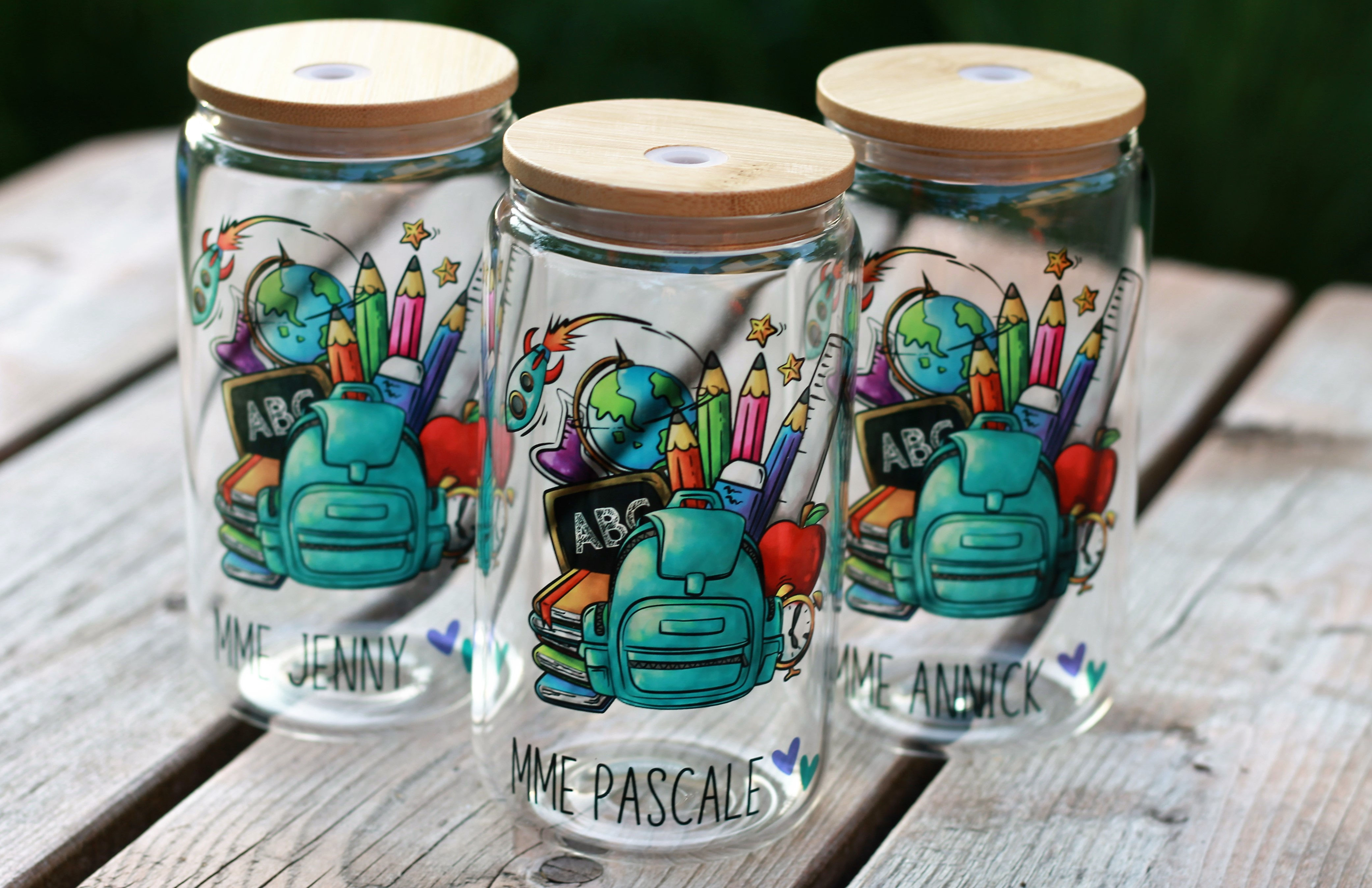 Retour en classe - Gobelet en verre