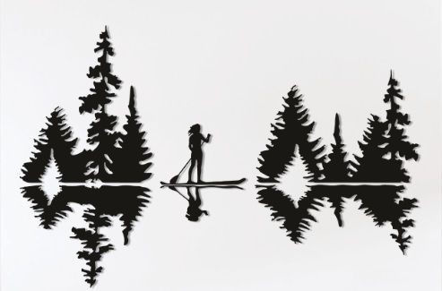 Miniatura: Navegar en el bosque - Cuadros decorativos en impresión 3D