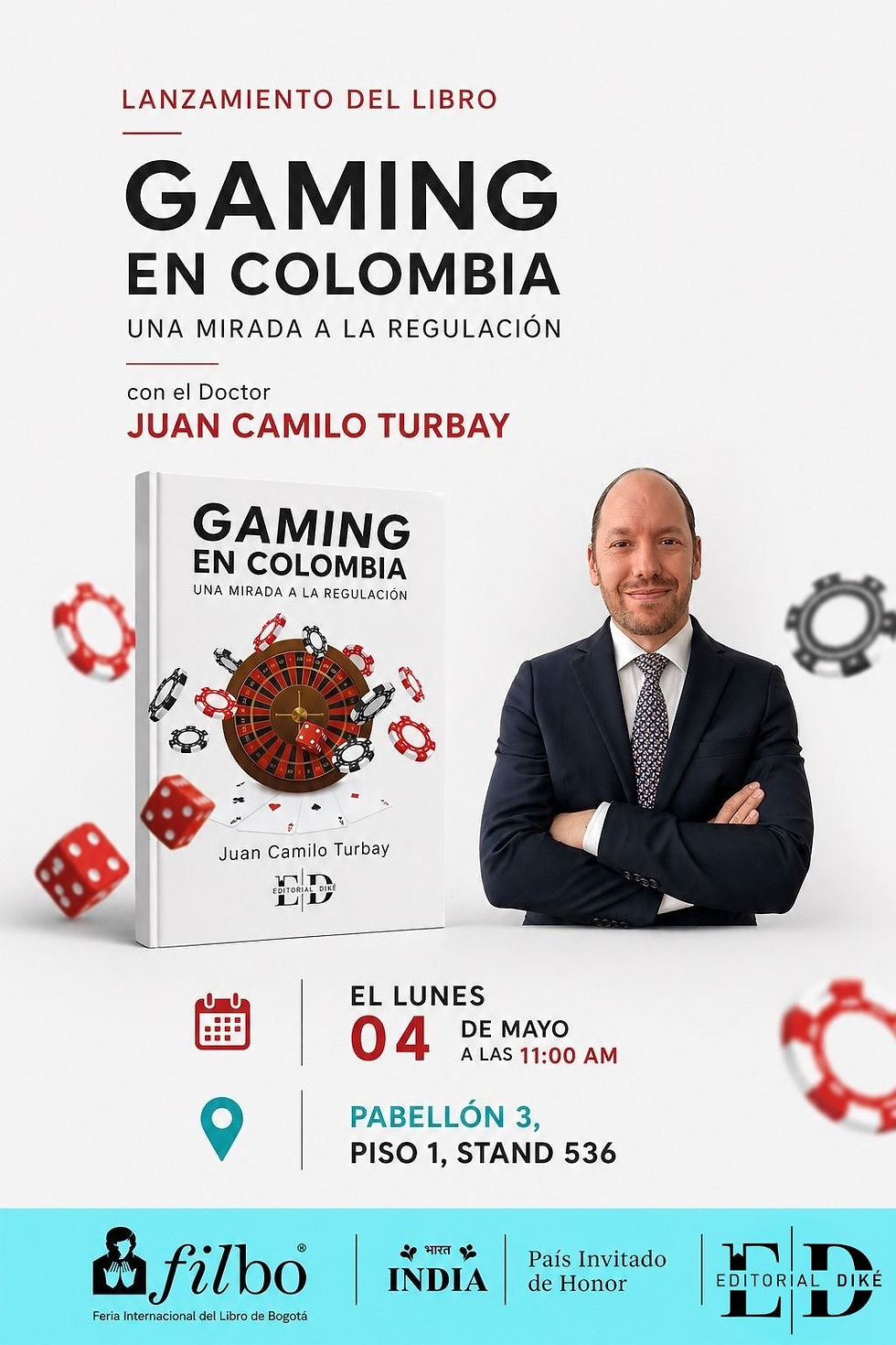 "Gaming en Colombia. Una mirada a la regulación": El nuevo libro de Juan Camilo Turbay experto en derecho de juegos de suerte y azar en Colombia