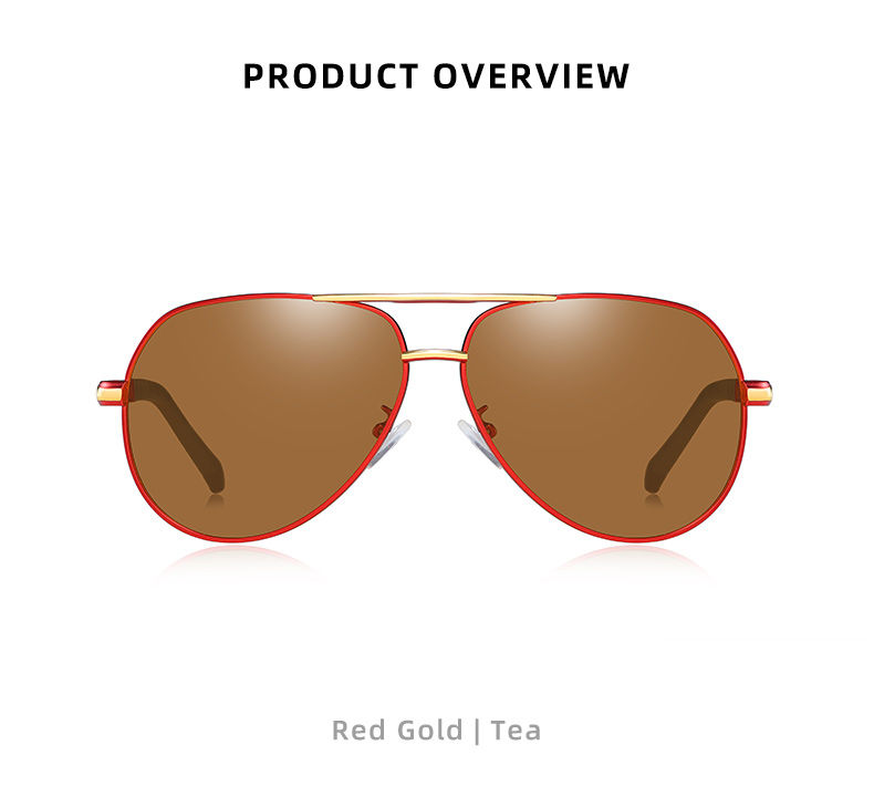 Thumbnail: BARCUR Aluminum Vintage Men's Sunglasses Men Polarized Coating Classic Sun Glass