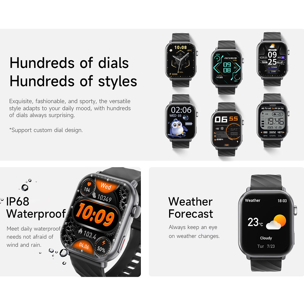 Miniatura: Relógio Smartwatch Esporte, Android/IOS, Tela 1.83 Pol, Chamada sem fio