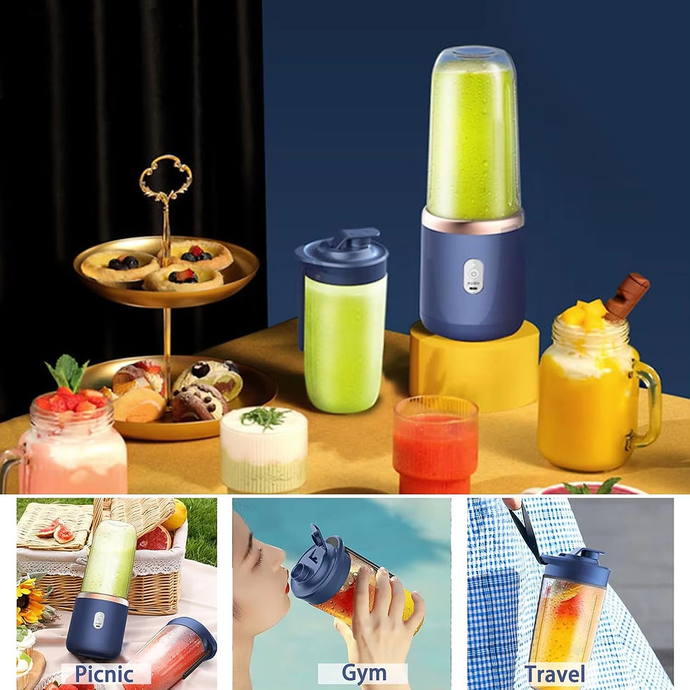 Miniatura: Mini Mixer Pessoal para Sucos, portátil para viagem, carga USB para soleitos e 