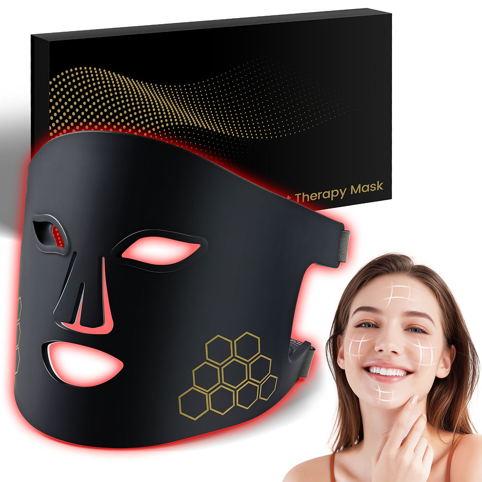 Miniatura: Máscara facial de LED Hello Face com terapia de luz vermelha, azul e infravermel