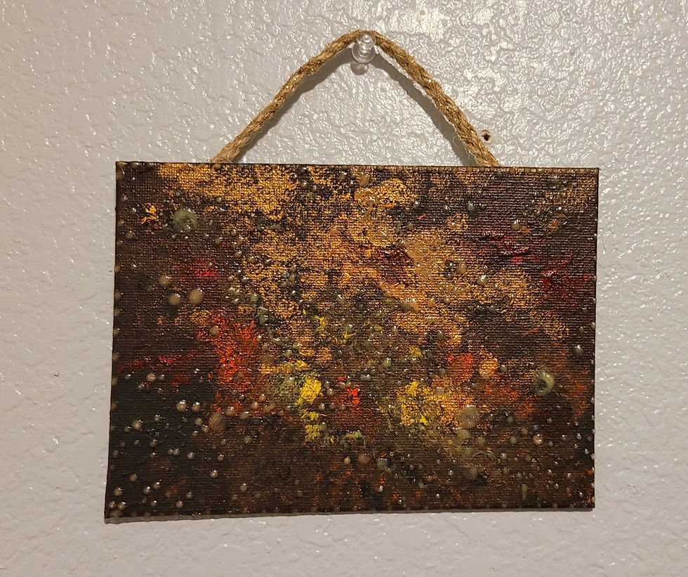 Glow Starry Galaxy Acrylic Painting Mini