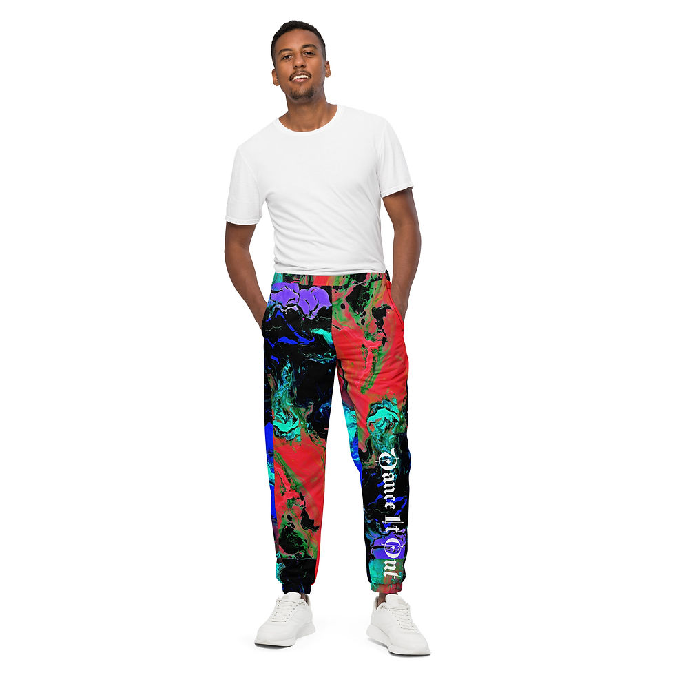 Thumbnail: dance it out pour painting #1 Unisex track pants