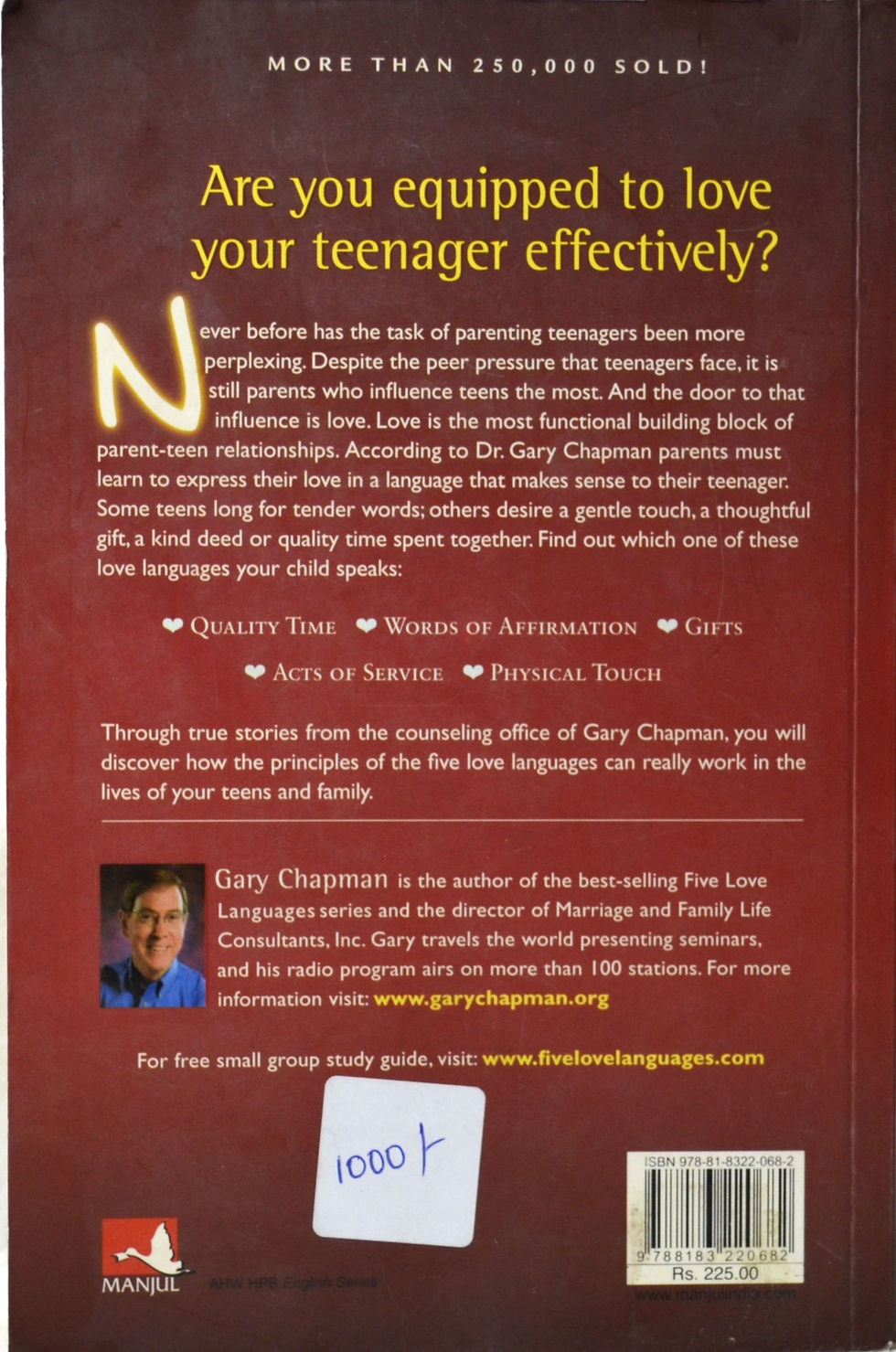 Thumbnail: The Five Love Languages of Teenagers: The Secret To Loving Teens Effectively