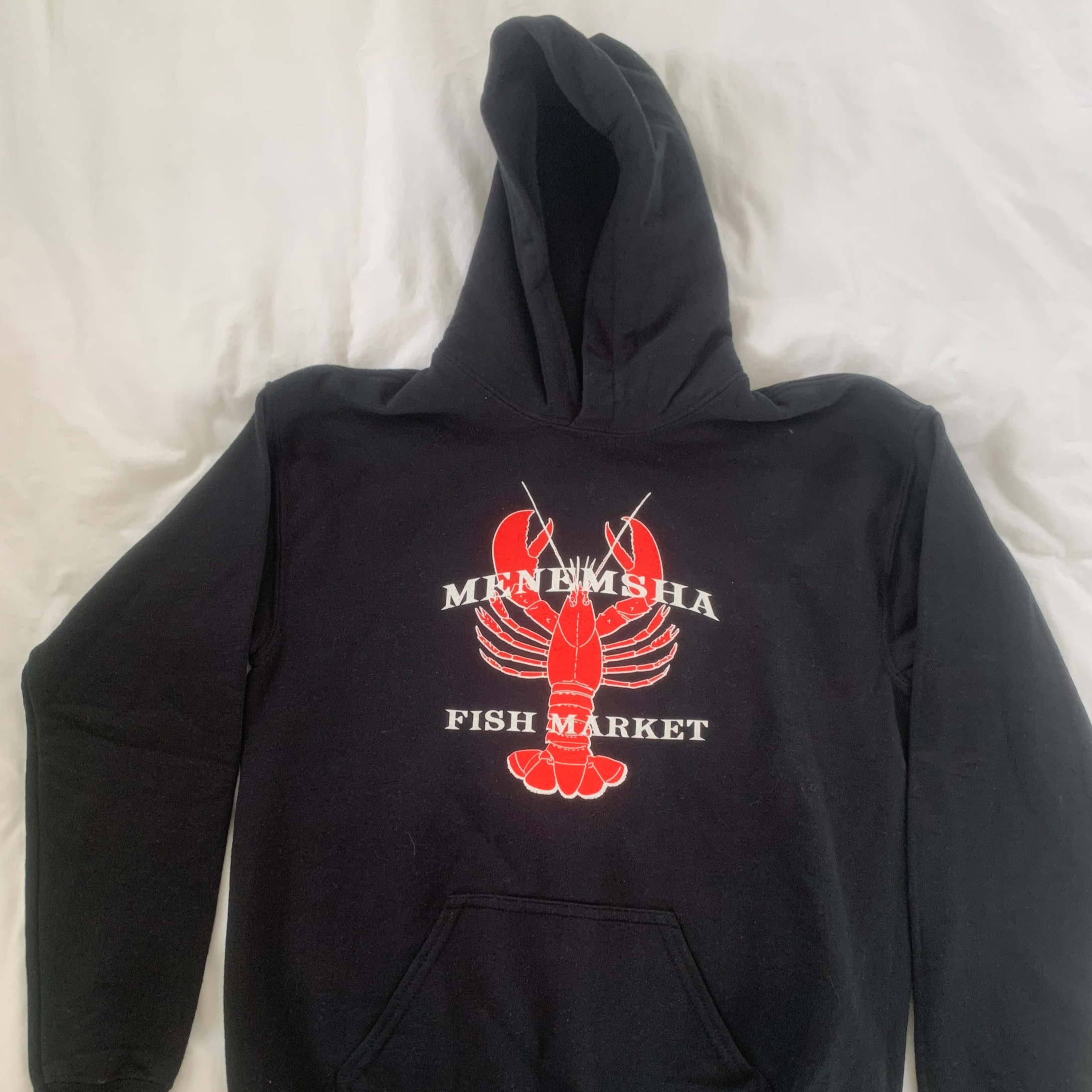 youth large sweatshirt black front