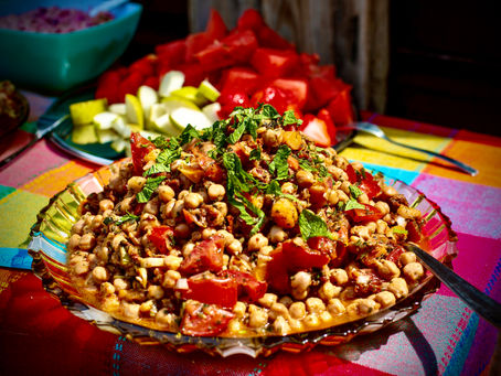 Kichererbsen-Tomaten-Salat