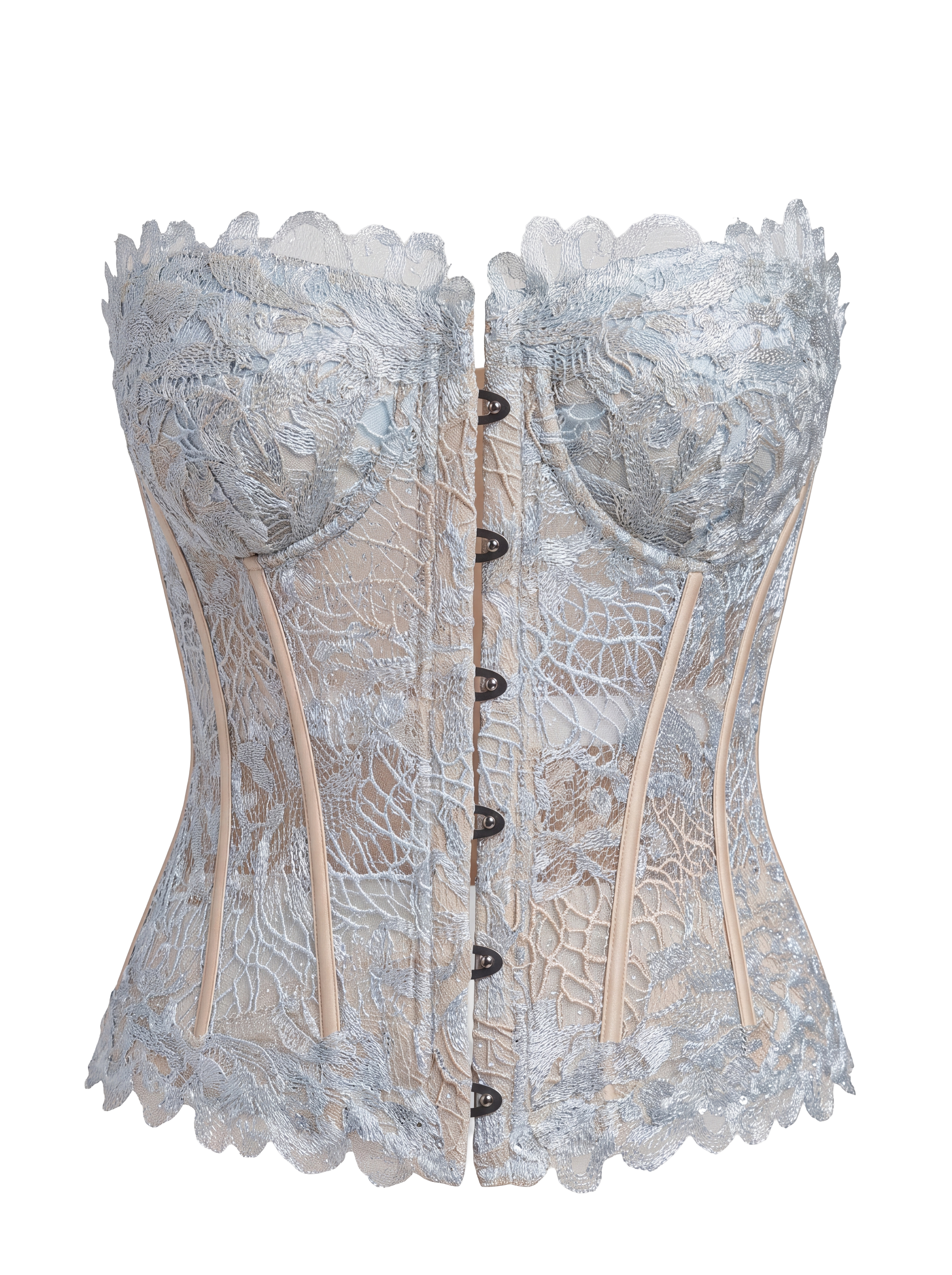 Coral bloom corset