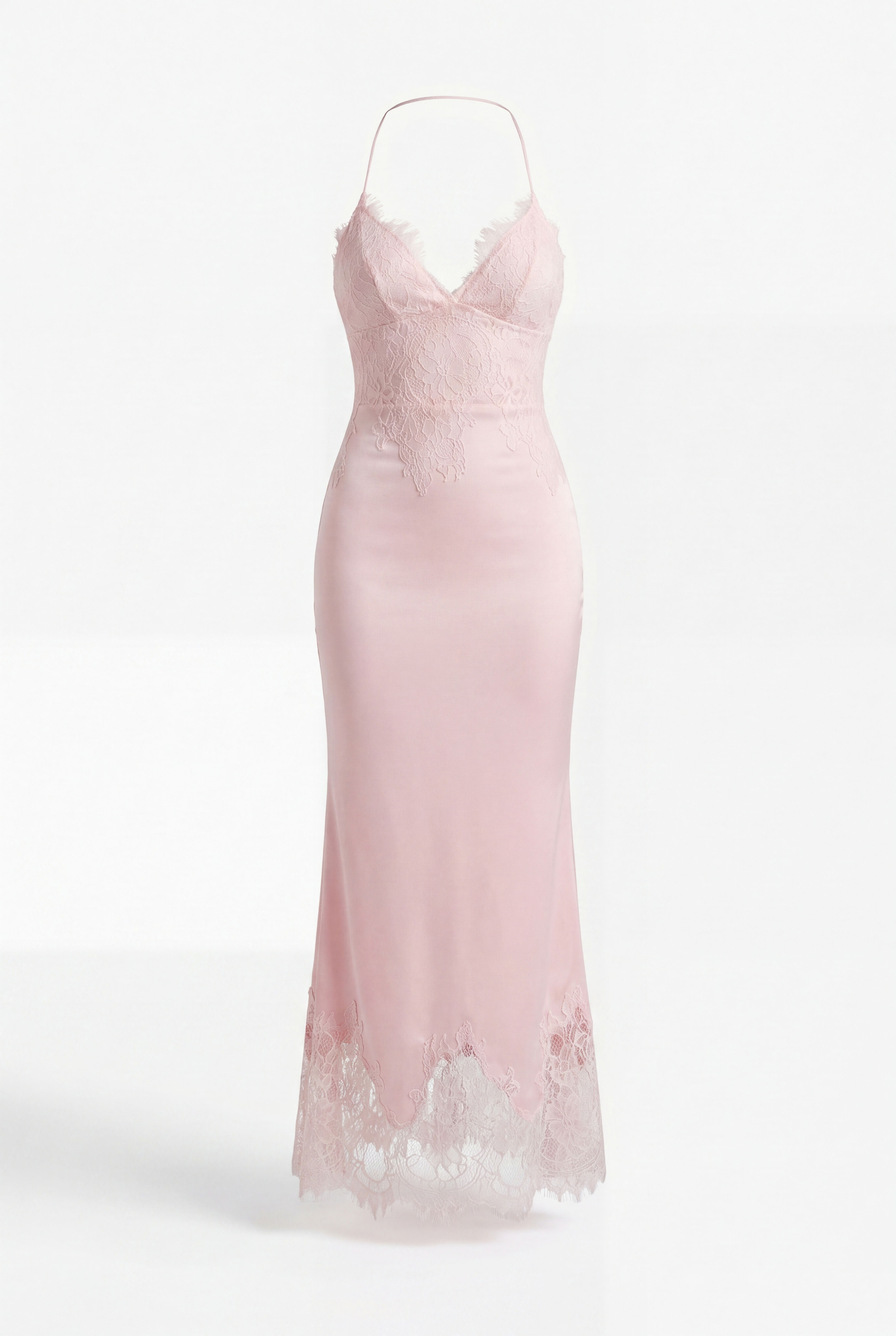 Lace slip gown