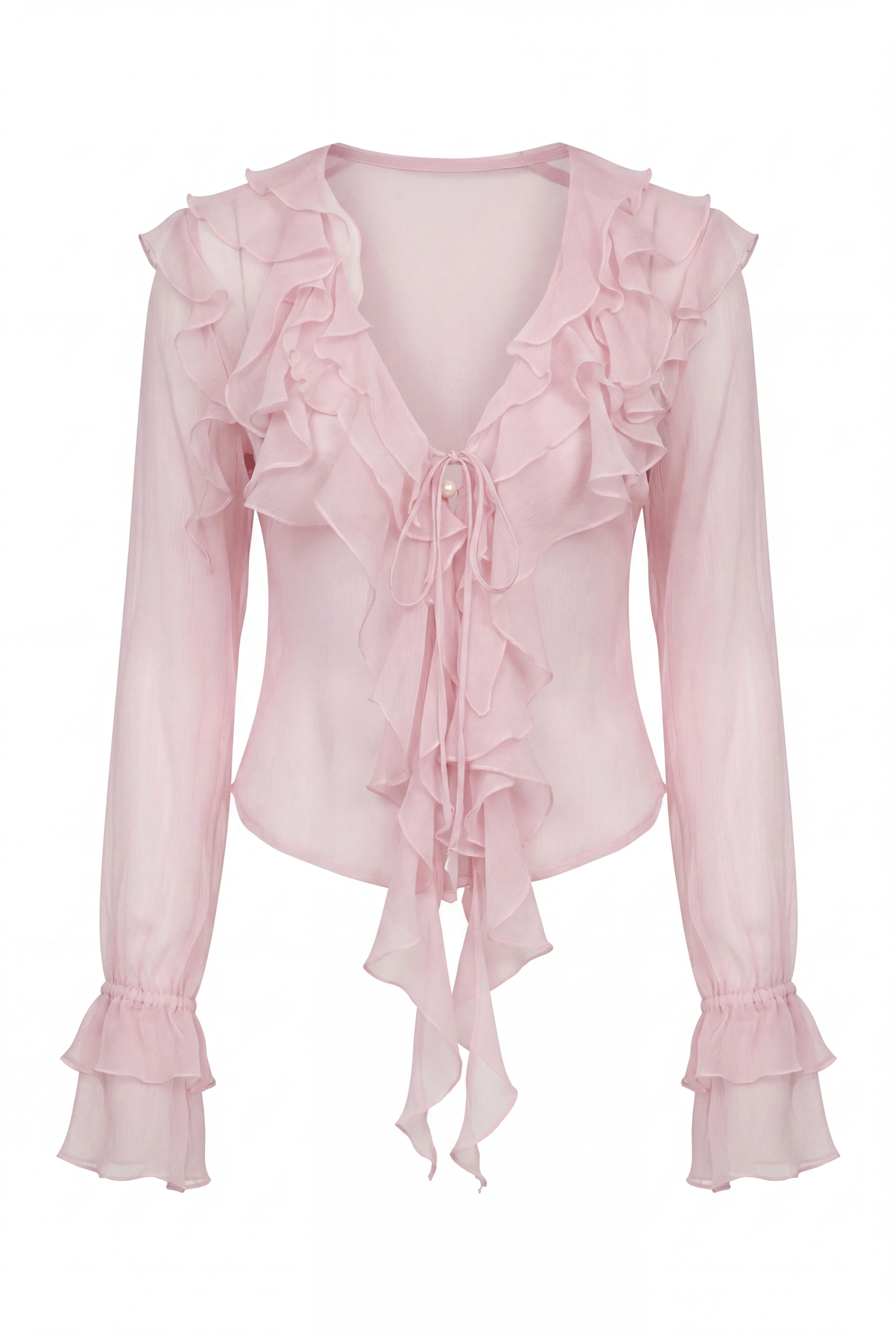 Whispering sheer blouse