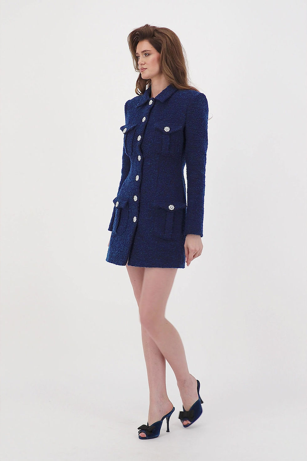 Thumbnail: Tweed multi pocket dress