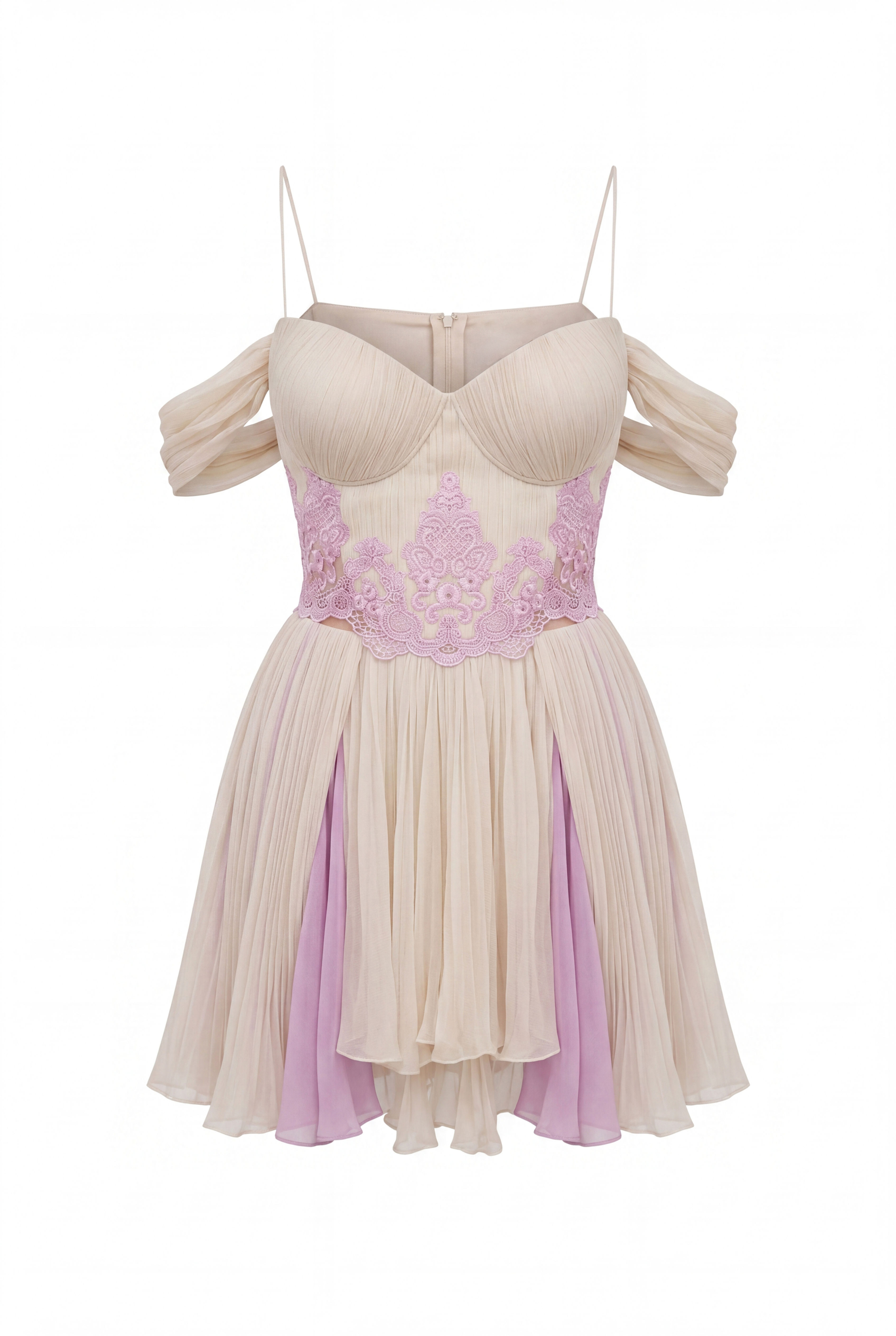 Capucine Laced Mini Dress