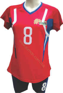 uniformes de voleibol, corte femenil, y varonil, sublimados, bordados, estampados, diseños personalizados