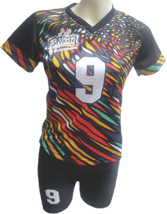 uniformes de voleibol, corte femenil, y varonil, sublimados, bordados, estampados, diseños personalizados