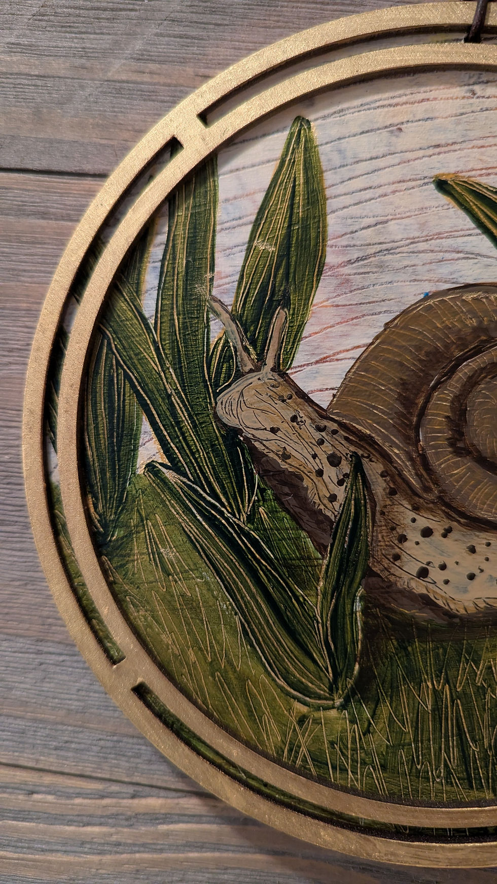 Thumbnail: cottagecore woodland painting snail art