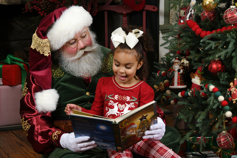 Rock Star Santa reading