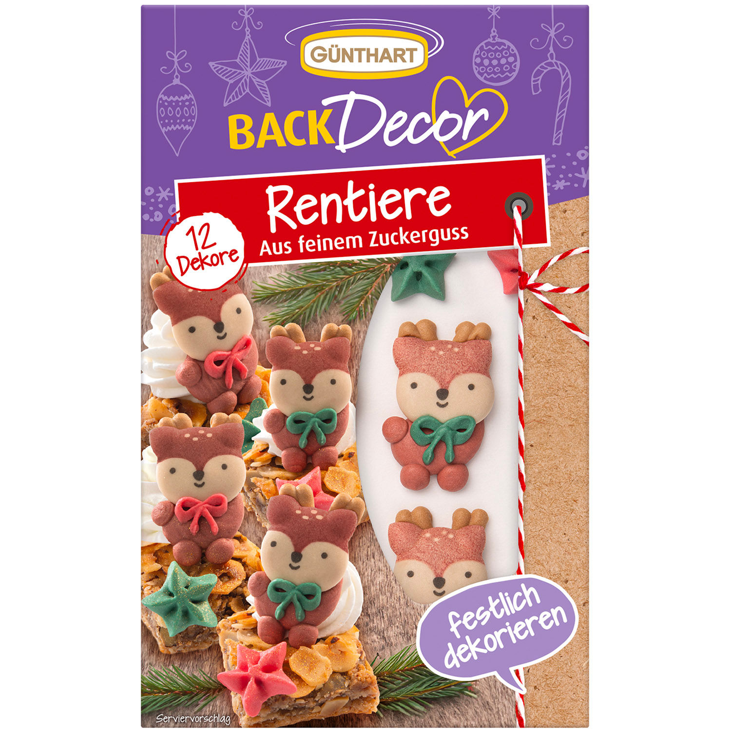 BackDecor Rentiere aus Zucker