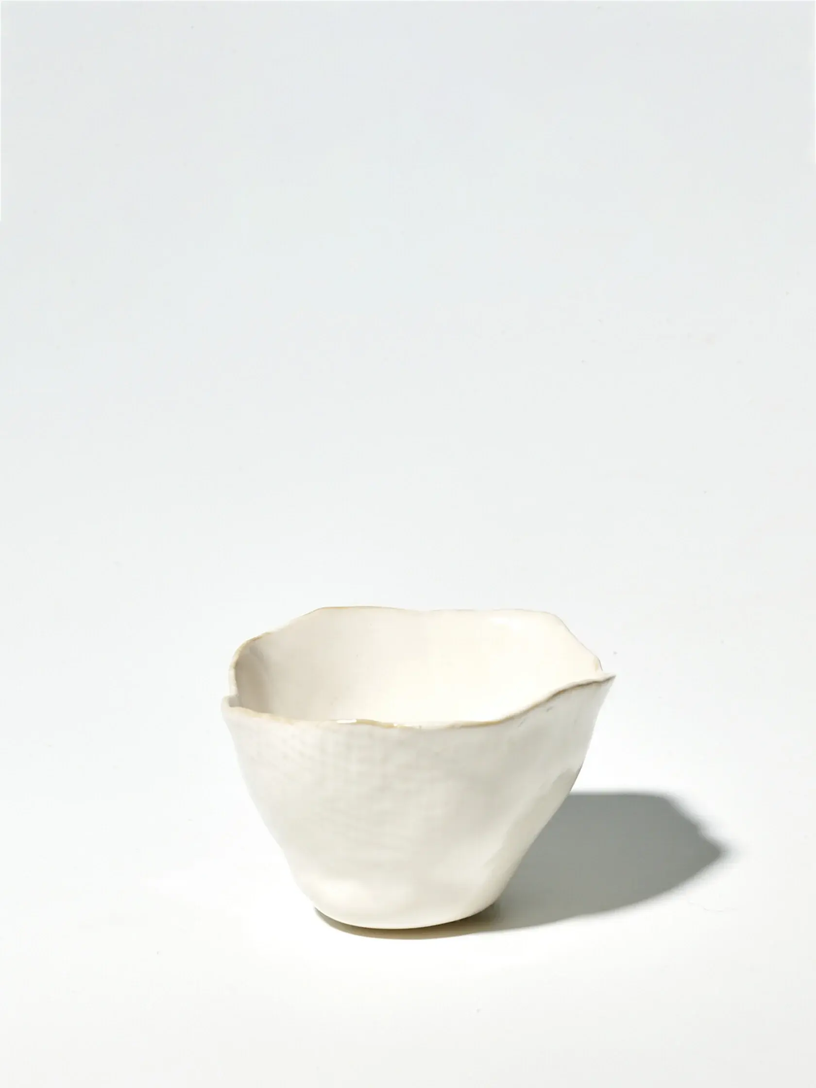 Keramikschale beige organisch geformt (klein)