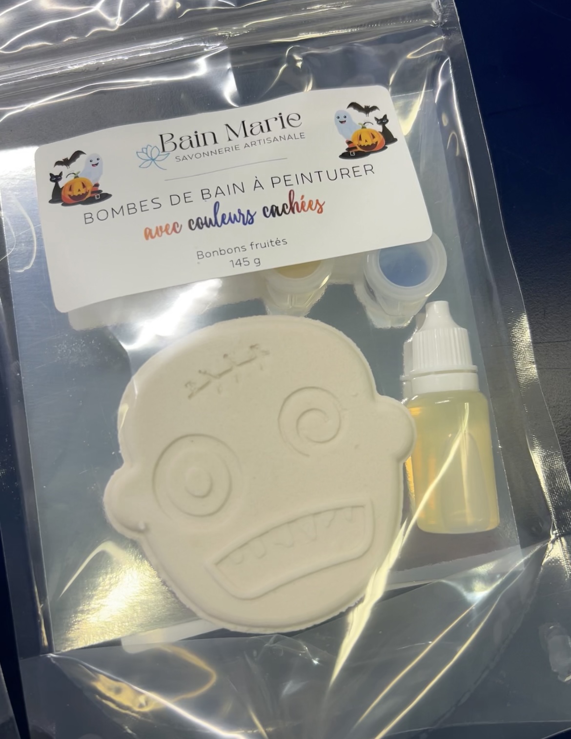Bombe de bain à peinturer - Halloween