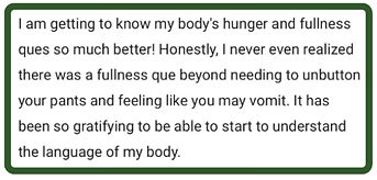 Client testimonial