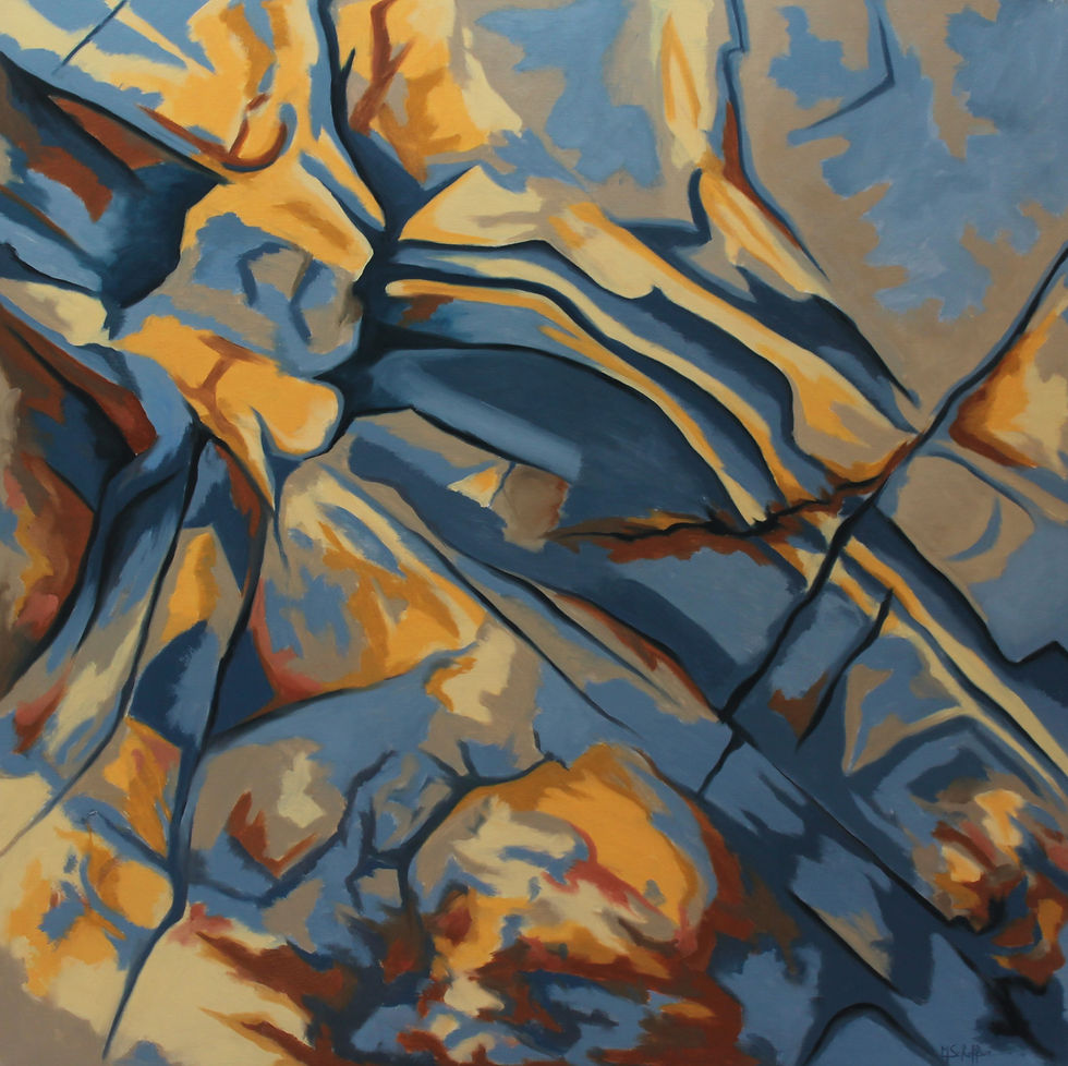 Inspiration minérale 100 x 100 cm