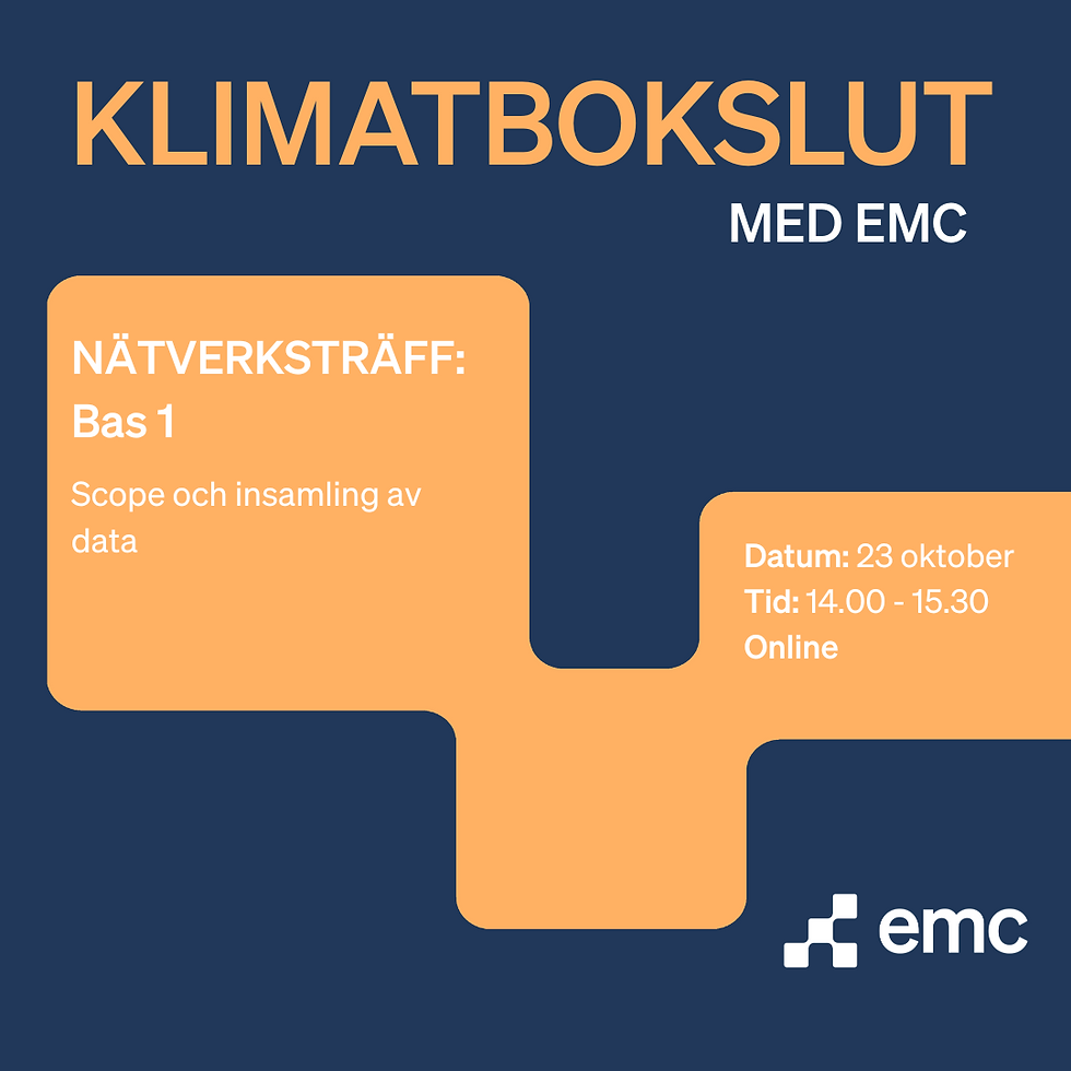 Nätverksträff BAS 1 – Scope och insamling av data