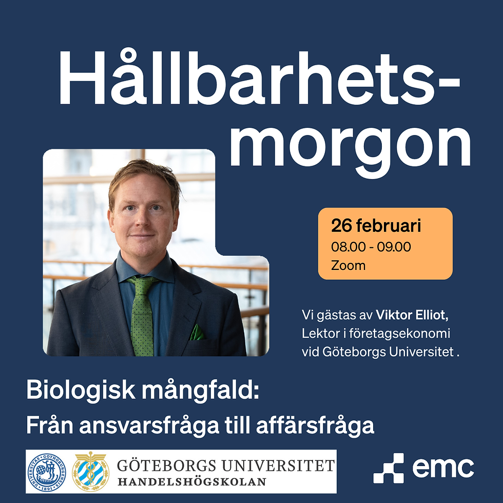 Biologisk mångfald: från ansvarsfråga till affärsfråga