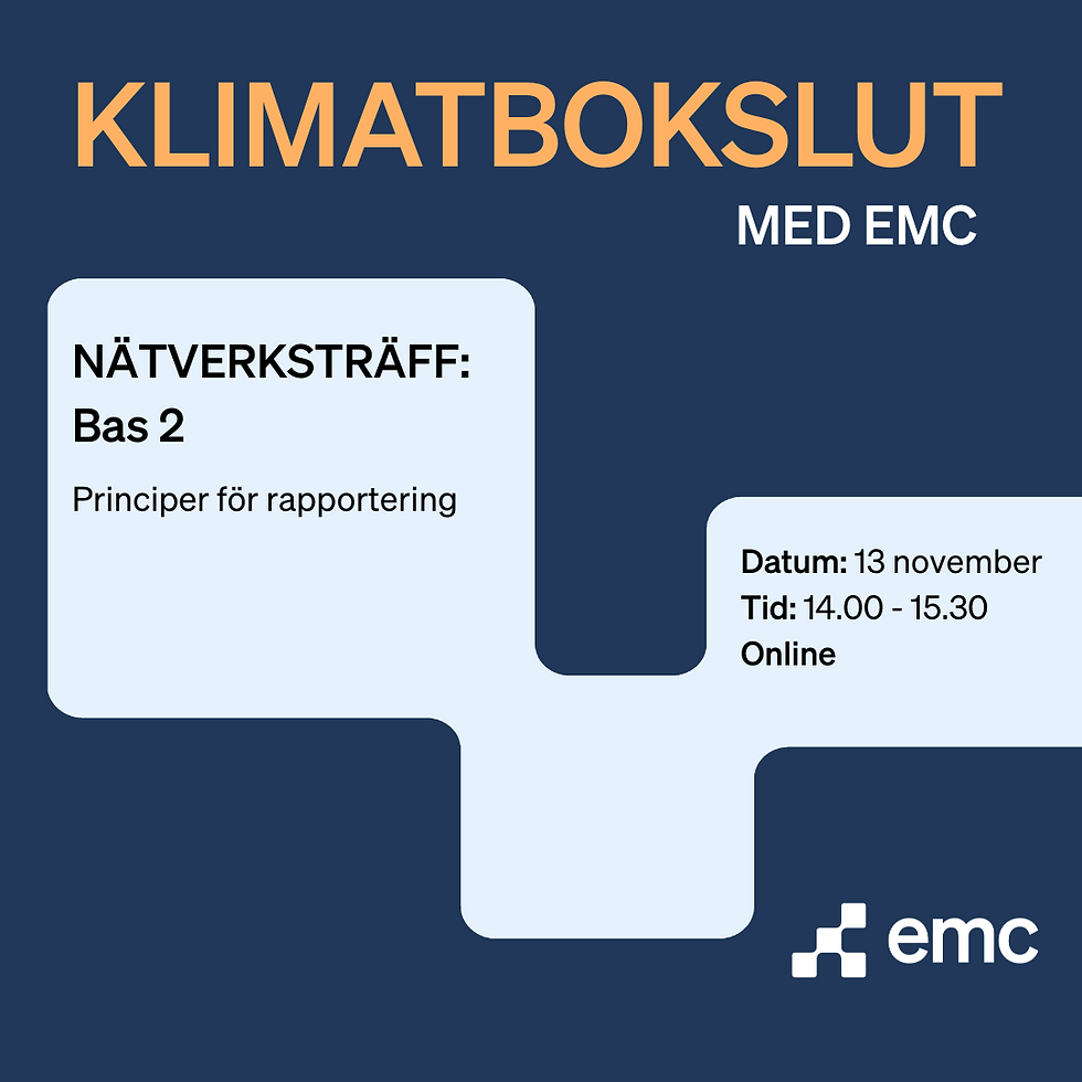 Nätverksträff BAS 2 – Principer för rapportering