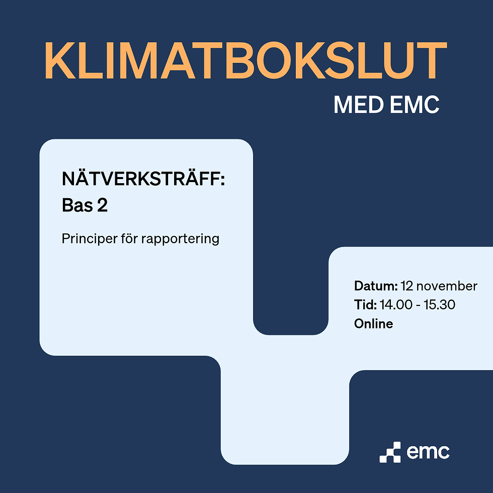 Nätverksträff BAS 2 – Principer för rapportering