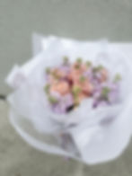Peach and Purple Stock Flowers