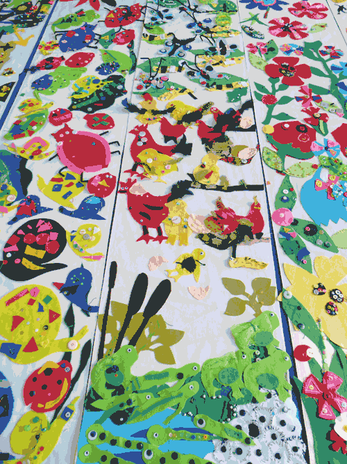 Roding Primary School / Whole School Sewing Project on School Values