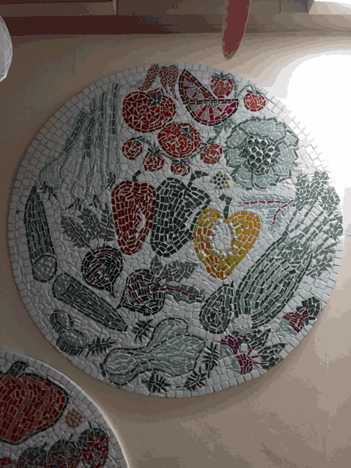 Parkside Primary/ Healthy Eating Mosaics for Dining Hall