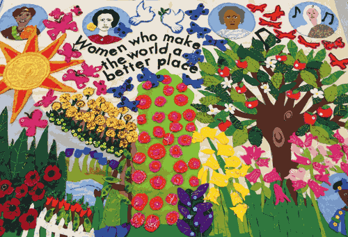 Essex Primary School / Collaborative Sewing Project / Women Who Make the World A Better Place