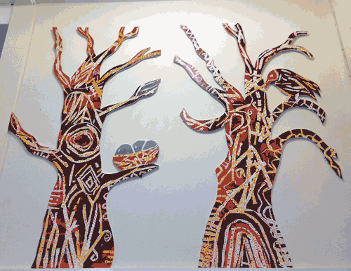 Thomas Willingale Primary School / Entrance Hall painted panels project