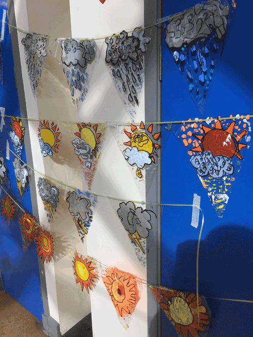 n Bunting and Perspex Panels