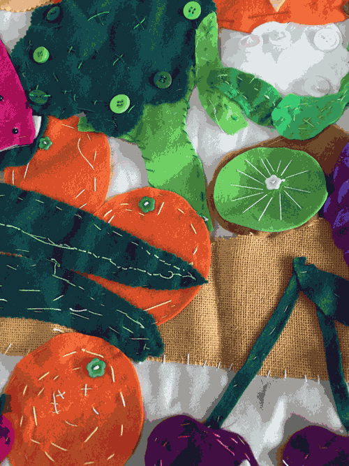 Parkside Primary School / Healthy Eating Banner Sewing Project