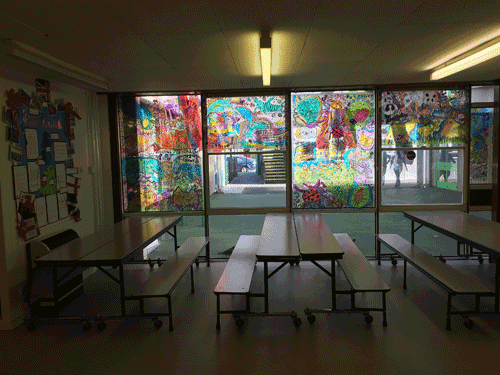 Dining Hall Perspex Panel Painting Project LBWF