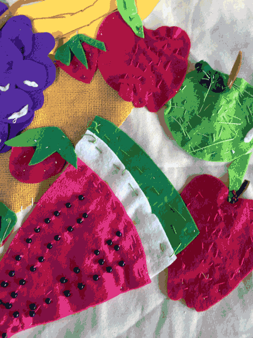 Parkside Primary School / Healthy Eating Banner Sewing Project