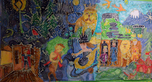 Putney High School / The Lion , The Witch and the Wardrobe Batik Project