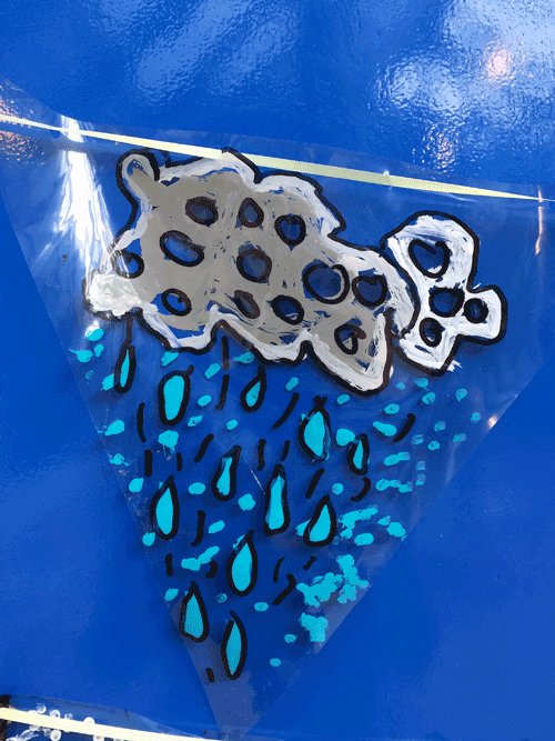 n Bunting and Perspex Panels