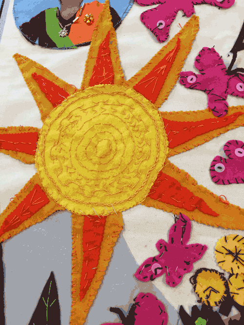 Essex Primary School / Collaborative Sewing Project / Women Who Make the World A Better Place