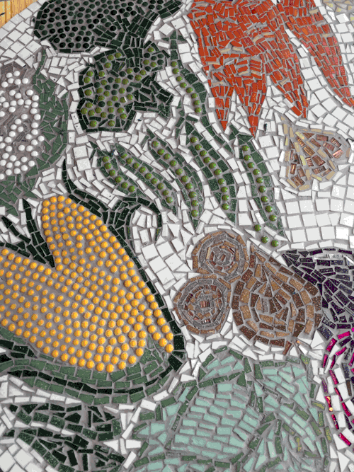 Parkside Primary/ Healthy Eating Mosaics for Dining Hall